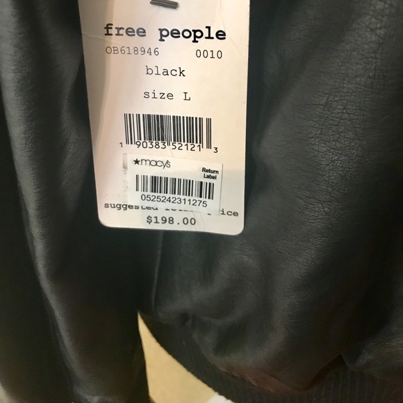 Free People -Modern Vegan Bomber Jacket - Picture 6 of 6